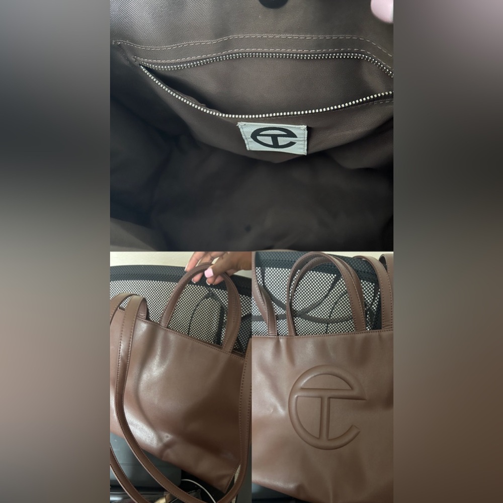 Telfar Medium Shoulder Bag in Color Chocolate
